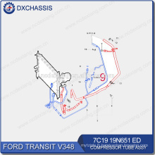 Pièces de rechange automatiques véritables pour le tube 7C19 19N651 ED de compresseur de transit de Ford